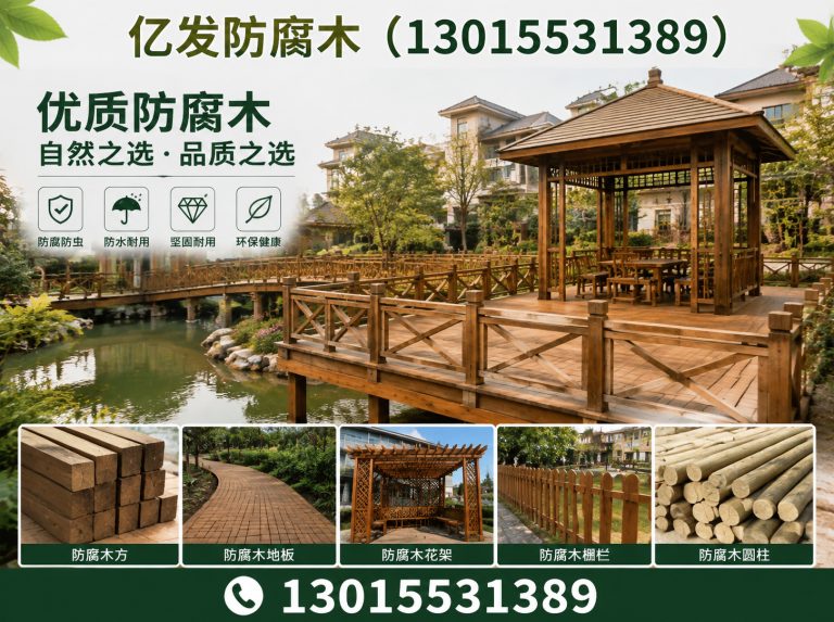 中原区亿发防腐木展示图